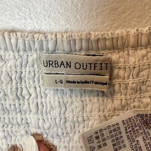 Urban Outfitters Women’s Striped Crop Tank Top Bralette Bow Front Top Size Large - Picture 3 of 5